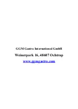 Preview for 9 page of GGM gastro WAEBJ1 User Manual