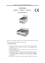 GGM GHK46-E Instruction & Operation Manual preview