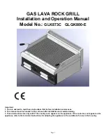 GGM GLGK800-E Installation And Operation Manual предпросмотр