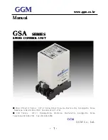 Preview for 1 page of GGM GPA-C Manual