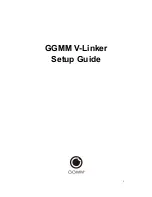 Предварительный просмотр 1 страницы GGMM V-Linker Setup Manual