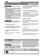 Preview for 166 page of GGP ITALY SPA SGT 2220A Operator'S Manual