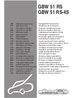 Предварительный просмотр 1 страницы GGP ITALY GBW 51 RS Operator'S Manual