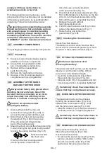 Preview for 21 page of GGP ITALY MP 24 Li Operator'S Manual