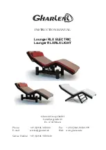 Предварительный просмотр 1 страницы GHARiENi Lounger RLX ELECTRIC Instruction Manual