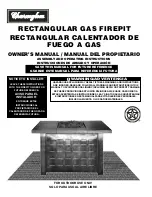 Preview for 1 page of Gharmglow RECTANGULAR GAS FIREPIT Owner'S Manual