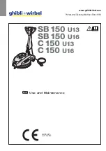 Ghibli & Wirbel C 150 U13 Use And Maintenance предпросмотр
