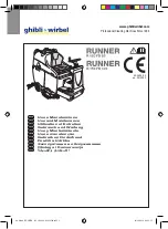 Предварительный просмотр 1 страницы Ghibli & Wirbel RUNNER R 150 FD 100 Use And Maintenance