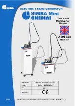 Предварительный просмотр 1 страницы GHIDINI SIMBA Mini User And Maintenance Manual