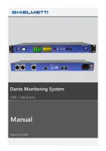 Предварительный просмотр 1 страницы GHIELMETTI GMS 3164 Dante Manual