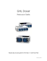 Preview for 1 page of GHL Doser 2.1 Resource Manual