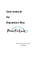 Preview for 1 page of GHL ProfiLux Expansion Box User Manual