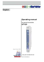 GHM-Martens 125L Operating Manual preview