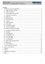 Предварительный просмотр 2 страницы GHM-Martens STL50 Operating Manual