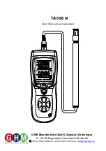 Preview for 1 page of GHM-Messtechnik TA 888 N Manual