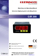 GHM 607132 Mounting And Operating Manual предпросмотр