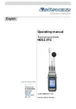 GHM Delta OHM HD32.3TCA Operating Manual предпросмотр