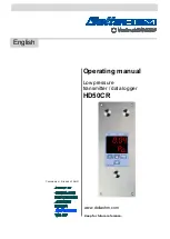 Preview for 1 page of GHM Delta OHM HD50CR Operating Manual