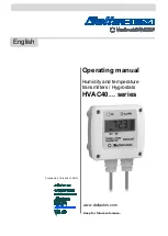 Предварительный просмотр 1 страницы GHM Delta OHM HVAC40 Series Operating Manual