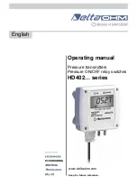 GHM DeltaOhm HD402 Series Operating Manual предпросмотр