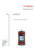 Preview for 1 page of GHM GREISINGER G 1111 Operating Manual