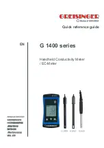 GHM GREISINGER G 1400 Series Quick Reference Manual предпросмотр