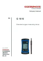 GHM GREISINGER G 1610 Compact Manual предпросмотр