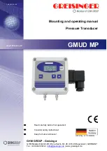 GHM GREISINGER GMUD MP Series Mounting And Operating Manual preview