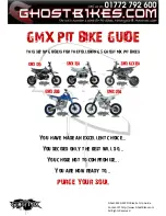 Preview for 1 page of GhostBikes GMX 125 User Manual