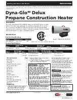 Preview for 1 page of GHP Group Dyna-Glo Delux Series Operating Instructions & Parts Manual