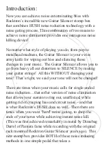 Preview for 4 page of GHS Corporation Rocktron Guitar Silencer Instruction Manual