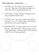 Preview for 8 page of GHS Corporation Rocktron Guitar Silencer Instruction Manual