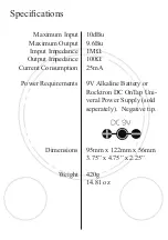 Preview for 10 page of GHS Corporation Rocktron Guitar Silencer Instruction Manual