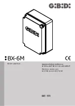 GI.BI.DI BX-6M Manual предпросмотр