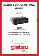 GIA GIA-MDI-09M01 Owners And Installation Manual предпросмотр