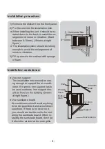 Предварительный просмотр 6 страницы GIA GIA-W-09W1 Owner'S Manual