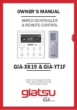 GIA GIATSU GIA-XK19 Owner'S Manual preview