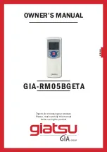 Предварительный просмотр 1 страницы GIA GIATSU RM05BGETA Owner'S Manual