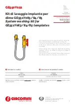 Giacomini GE550Y022 Datasheet / Operating Instructions preview