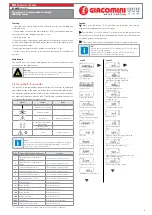 Preview for 3 page of Giacomini GE552 Series Manual