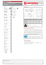 Preview for 4 page of Giacomini GE552 Series Manual