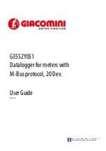 Giacomini GE552Y051 User Manual preview