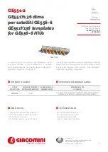 Giacomini GE556Y413 Datasheet / Operating Instructions preview