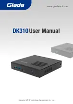 Предварительный просмотр 1 страницы Giada DK310 User Manual