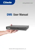 Giada DM5 User Manual preview