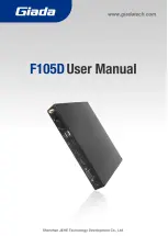 Preview for 1 page of Giada F105D User Manual