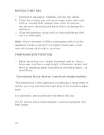 Preview for 10 page of Giani Cucina GCAF10 Instruction Manual