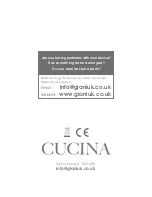 Preview for 16 page of Giani Cucina GCHIC-AF-03 Instruction Manual