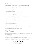 Preview for 8 page of Giani Cucina GCJS-2509W Instruction Manual