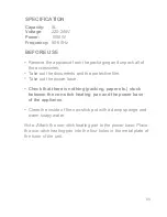 Preview for 7 page of Giani Cucina GCMT-M01 Instruction Manual